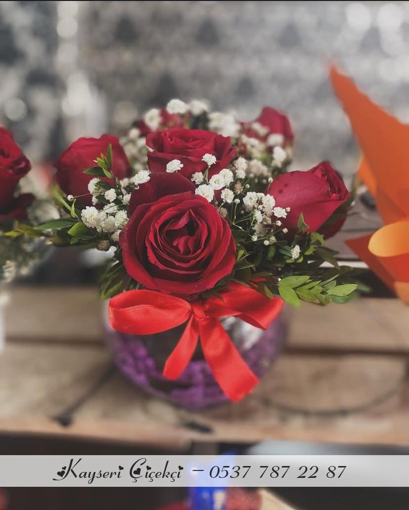 Vazoda Canlı 6 Gül